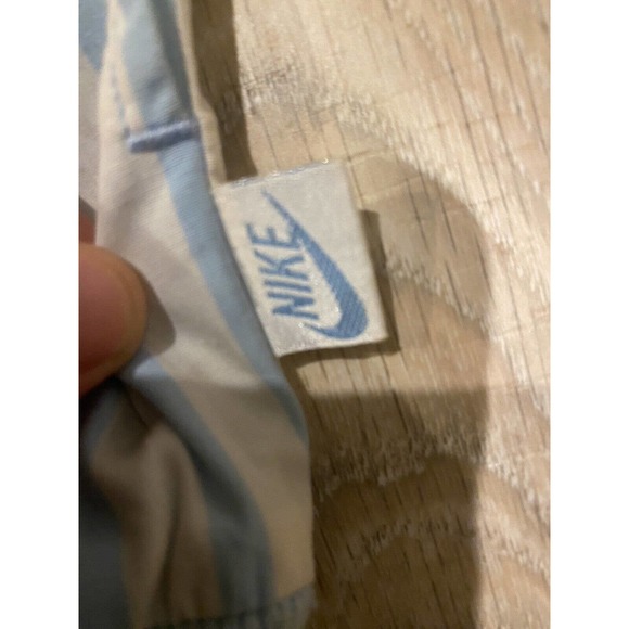 Vintage 80s Nike Blue Tag Sports Jacket Embroidered Blue White Mens Medium RARE - Picture 7 of 9